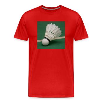 Sportarten - Badminton - Männer Premium Bio T-Shirt - Rot - Vorne - Damien (186cm)