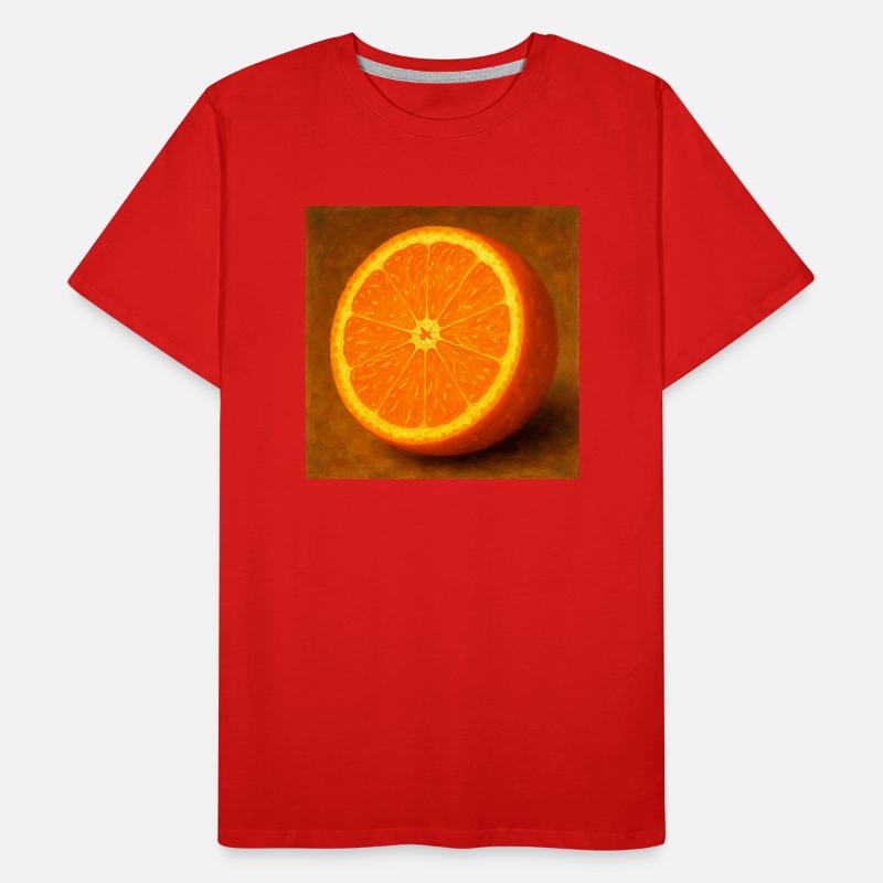Split orange Men's Premium Organic T-Shirt