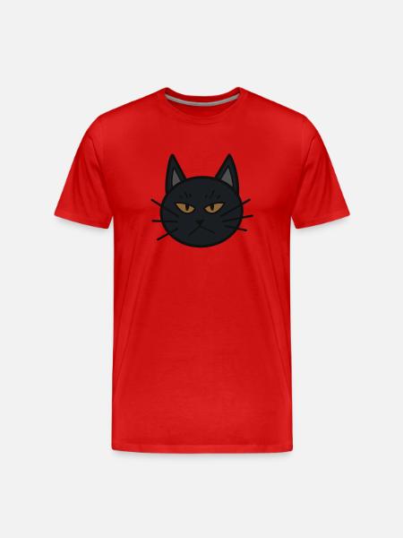 Néron le chat - T-shirt bio Premium Homme - rouge
