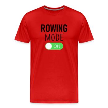 Rowing Mode On - Rowing - Rower - Rower - Men's Premium Organic T-Shirt - red - Front - Damien (186cm)