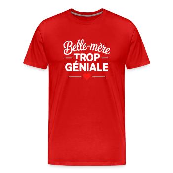 Stiefmutter zu toll - Männer Premium Bio T-Shirt - Rot - Vorne - Damien (186cm)