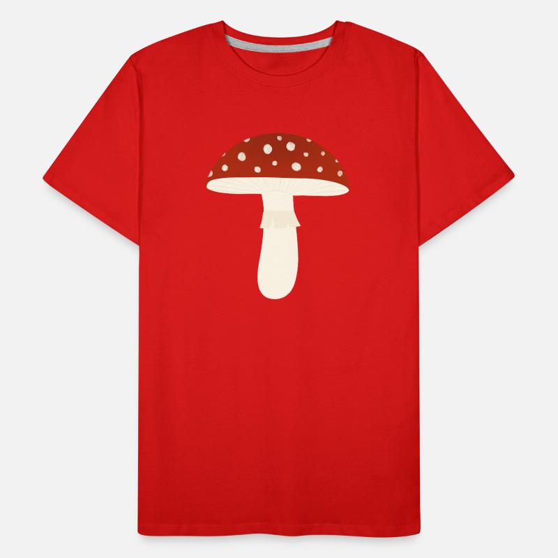 Toadstool Fly Agaric Mushroom Men's Premium Organic T-Shirt