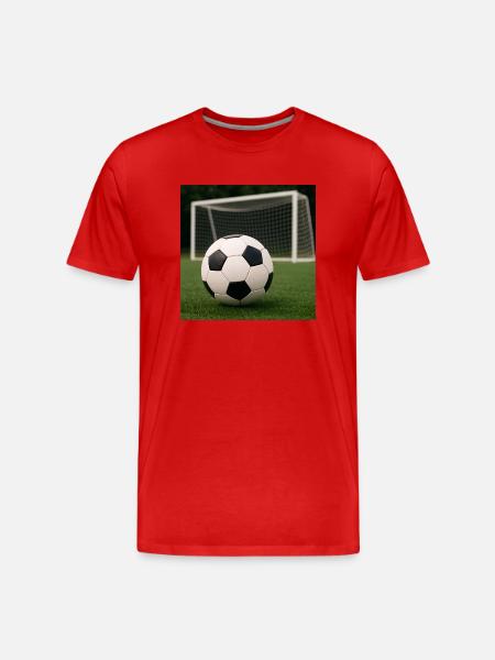 Sport - Fußball - Männer Premium Bio T-Shirt - Rot