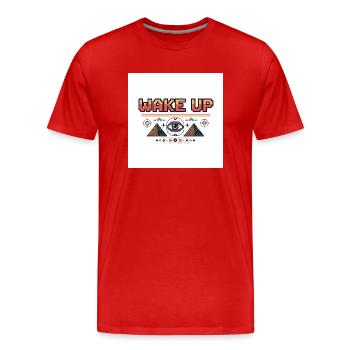 1751500996032 - T-shirt bio Premium Homme - rouge - Devant - Damien (186cm)