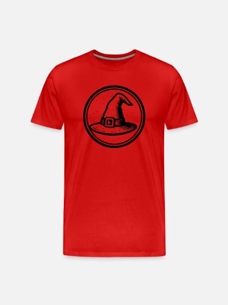 Witch Hat - Men's Premium Organic T-Shirt - red