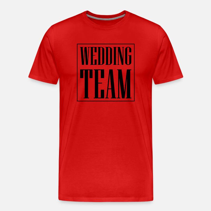 Équipe de mariage Hochzeit - T-shirt bio Premium Homme - rouge