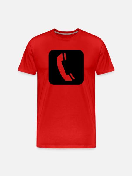 Mobile - T-shirt bio Premium Homme - rouge
