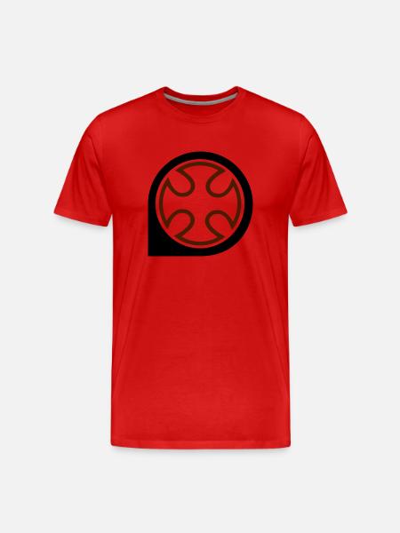CELTIC CROSS - Men's Premium Organic T-Shirt - red