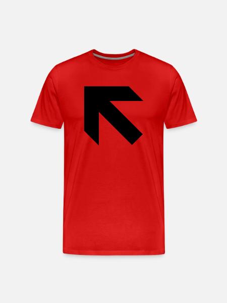 Arrow - Men's Premium Organic T-Shirt - red