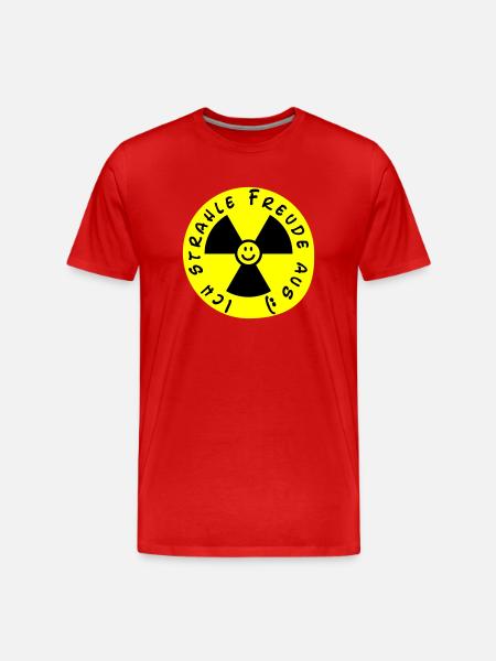03_ausstrahlung - Männer Premium Bio T-Shirt - Rot