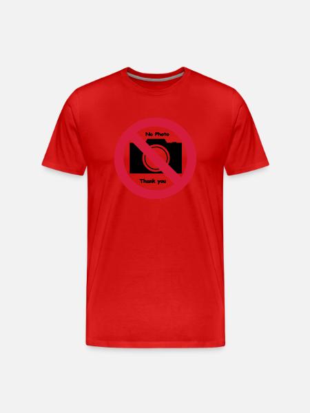 nophoto - Men's Premium Organic T-Shirt - red
