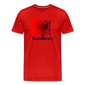 Kosova Shqiptar Albaner Kosovo Albanien Shqipëri - Männer Premium Bio T-Shirt - Rot - Vorne - Damien (186cm)