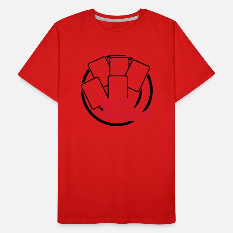 Lucky Bastard (Gambling) 02 Männer Premium Bio T-Shirt