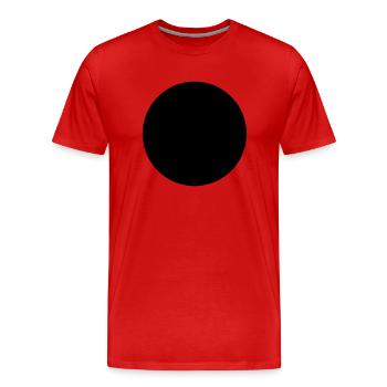 kreis - Männer Premium Bio T-Shirt - Rot - Vorne - Damien (186cm)