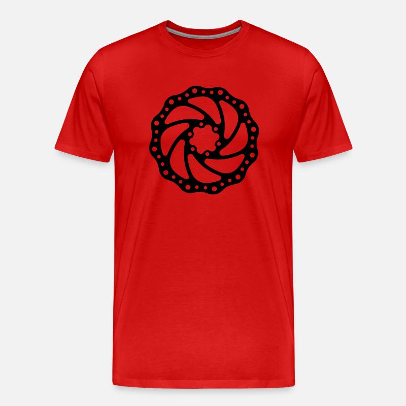 Bremsscheibe - Männer Premium Bio T-Shirt - Rot
