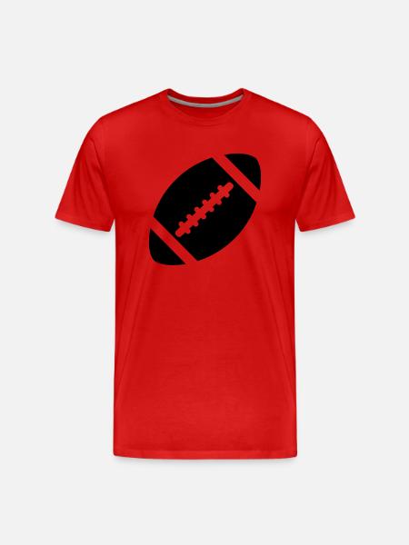 football - Männer Premium Bio T-Shirt - Rot