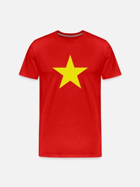 yellow star, yellow star - Men's Premium Organic T-Shirt - red