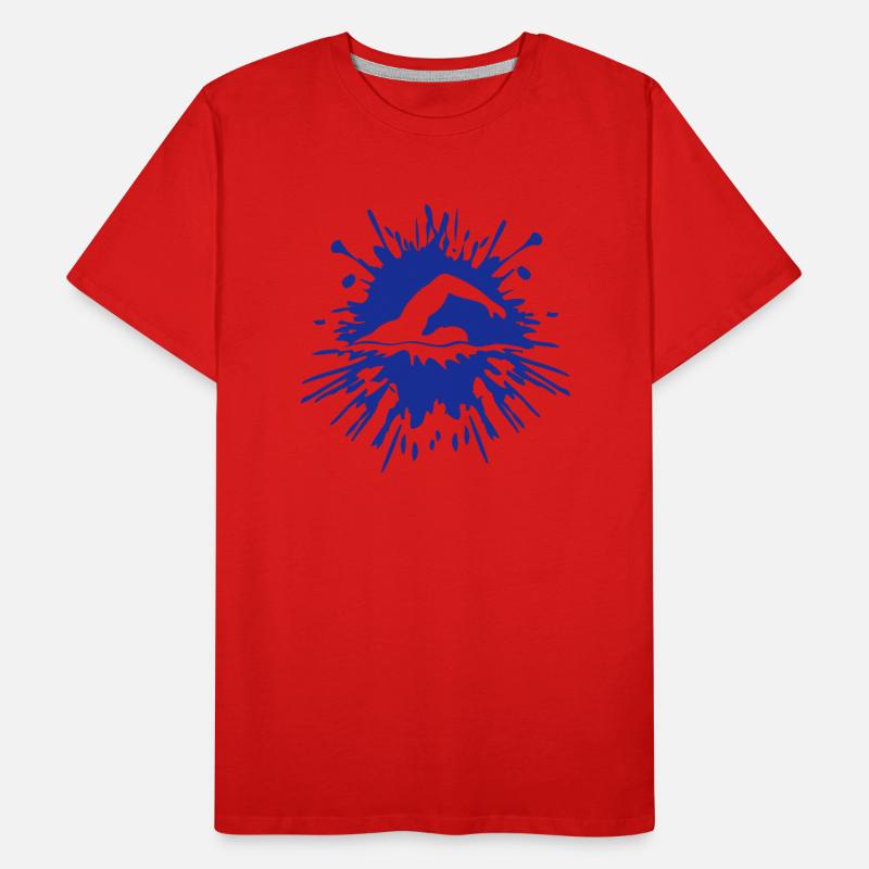 Éclaboussure de blobs de flotteur T-shirt bio Premium Homme