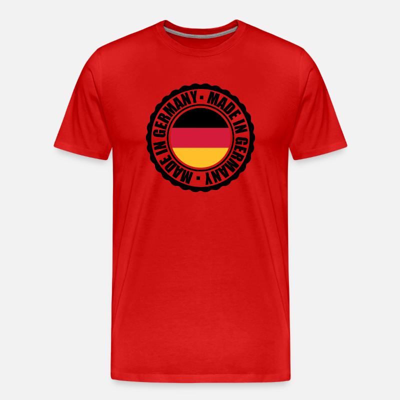 Made in Germany - Männer Premium Bio T-Shirt - Rot