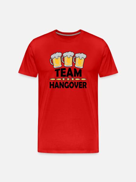 Team Hangover Alcohol - Men's Premium Organic T-Shirt - red