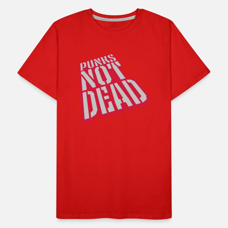 punks not dead quote Men's Premium Organic T-Shirt