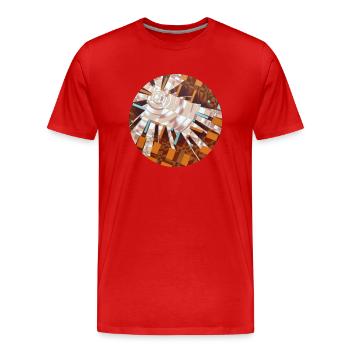 Explosion 4 - T-shirt bio Premium Homme - rouge - Devant - Damien (186cm)