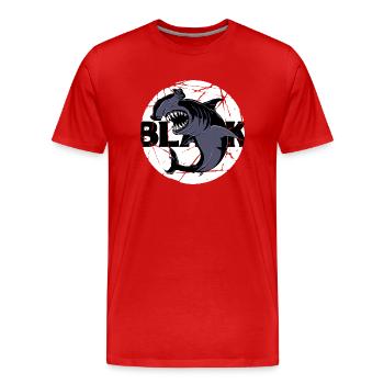 noir préfère l’égalité de tolérance noire - T-shirt bio Premium Homme - rouge - Devant - Damien (186cm)