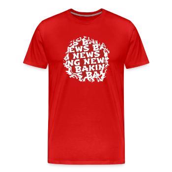 Chef Grillmaster Chef Funny Geek Bake - Men's Premium Organic T-Shirt - red - Front - Damien (186cm)