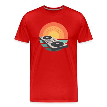 Mischpult SunSet DJ Mixer - Männer Premium Bio T-Shirt - Rot - Vorne - Damien (186cm)