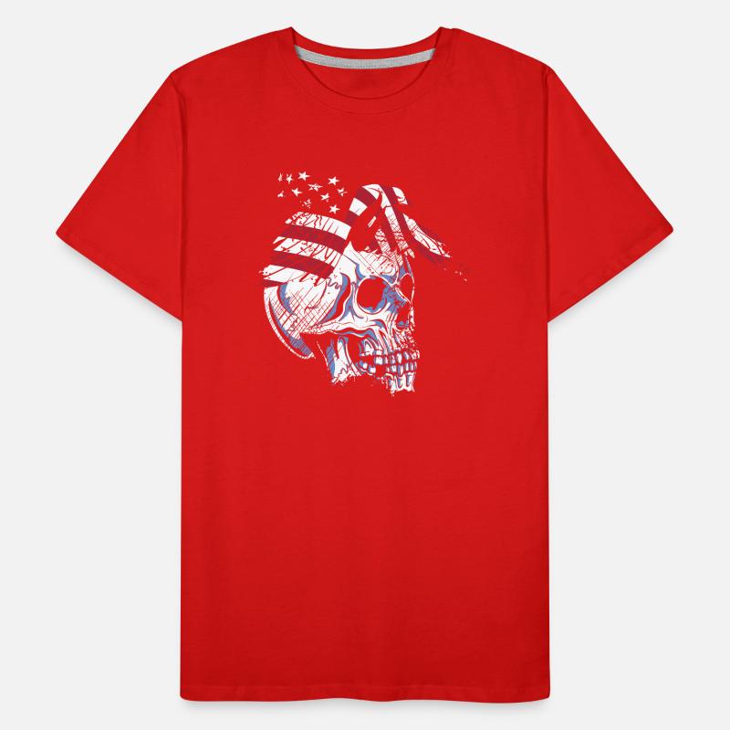 skull eagle Männer Premium Bio T-Shirt