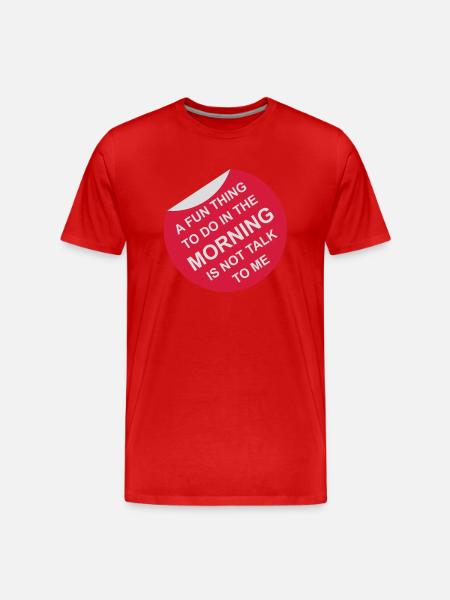 ne me parle pas - T-shirt bio Premium Homme - rouge