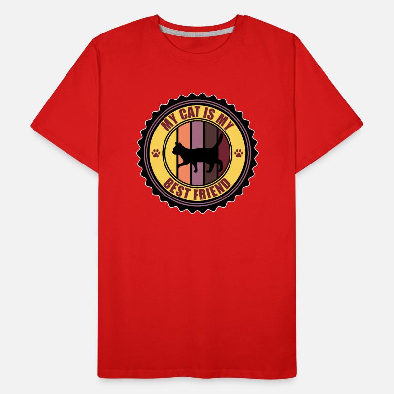 Cat Men's Premium Organic T-Shirt