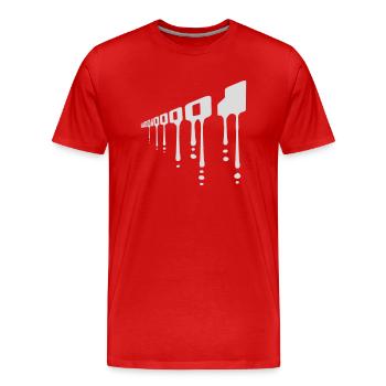 Binär Code Programm Sprache - Männer Premium Bio T-Shirt - Rot - Vorne - Damien (186cm)