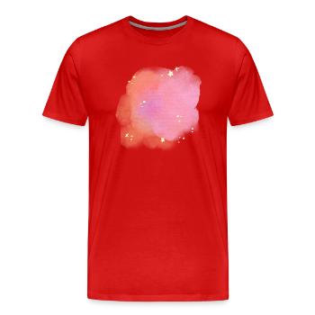 splash bunt farbe muster aufdruck comic style - Männer Premium Bio T-Shirt - Rot - Vorne - Damien (186cm)