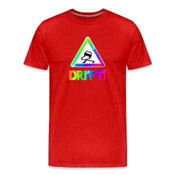 Drift | Auto | Autofan | Driften | Symbol - Männer Premium Bio T-Shirt - Rot - Vorne - Damien (186cm)
