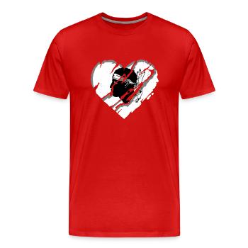 Corsica flag Corsica Flag Corsica Corsican - Men's Premium Organic T-Shirt - red - Front - Damien (186cm)