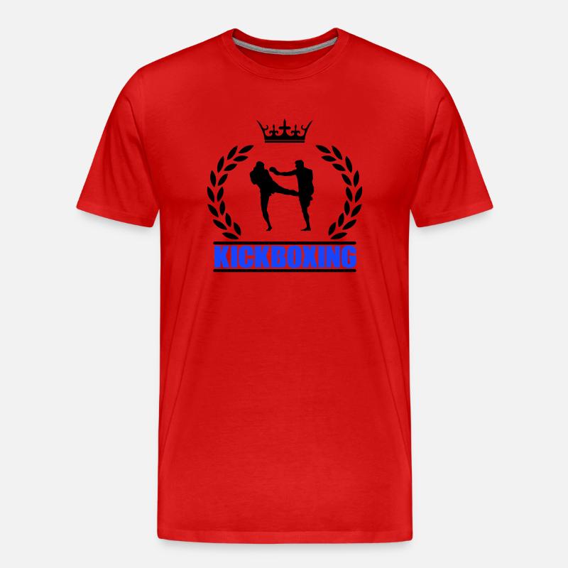 kickboxing - Männer Premium Bio T-Shirt - Rot