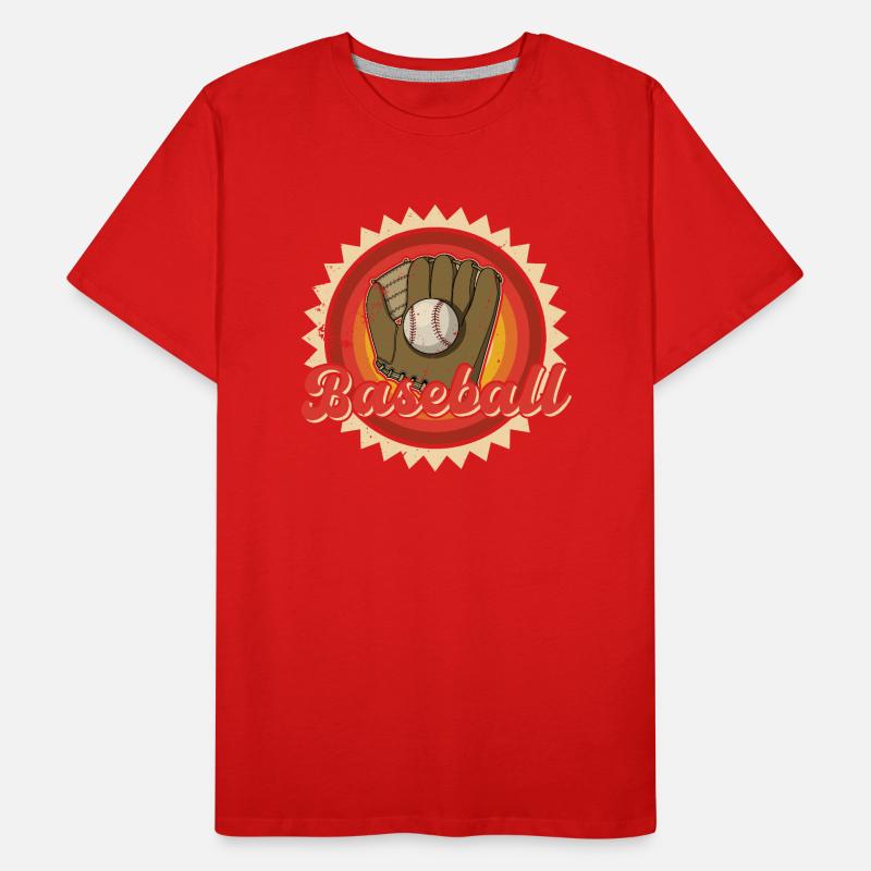 Baseball Handschuhe Ball Catcher Spruch Männer Premium Bio T-Shirt