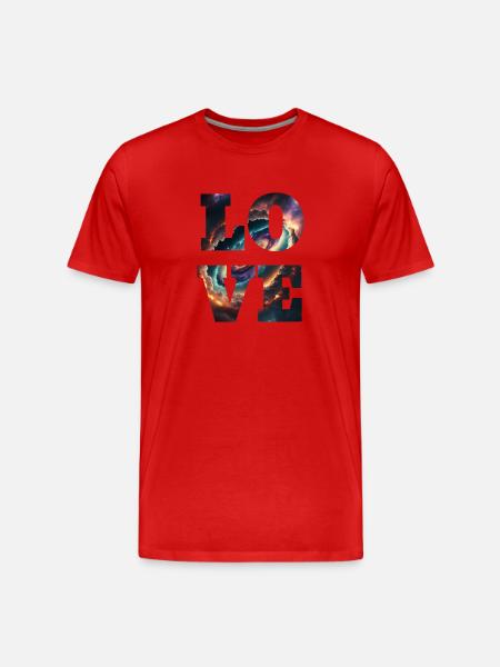 Love is infinite - Men's Premium Organic T-Shirt - red