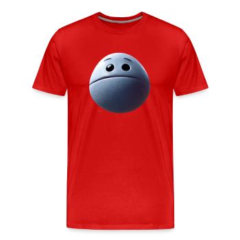 platsch - Männer Premium Bio T-Shirt - Rot - Vorne - Damien (186cm)