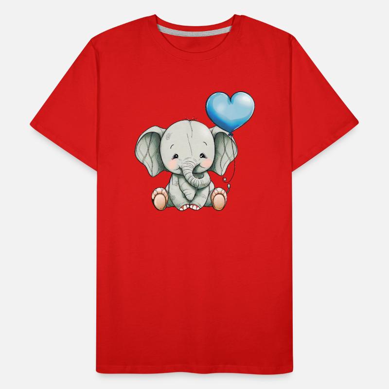 éléphant mignon T-shirt bio Premium Homme