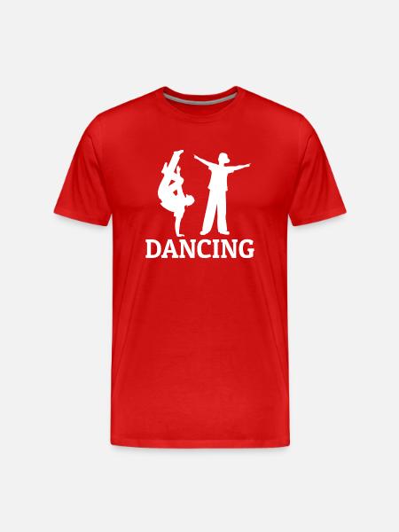 Dancing Dance Music - Männer Premium Bio T-Shirt - Rot