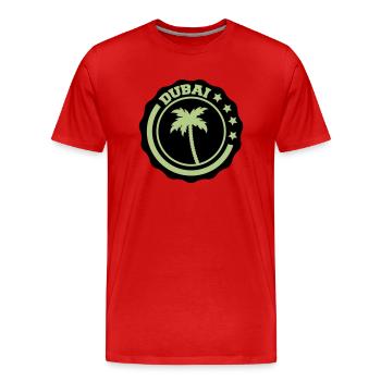 Dubai - Men's Premium Organic T-Shirt - red - Front - Damien (186cm)