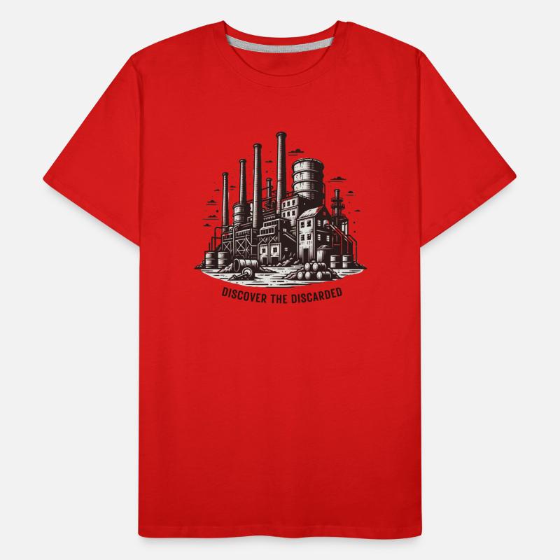 "Discover the abandoned" Men's Premium Organic T-Shirt