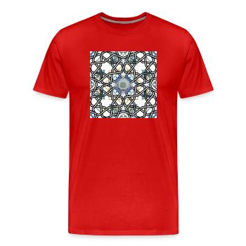 6 Original - Männer Premium Bio T-Shirt - Rot - Vorne - Damien (186cm)