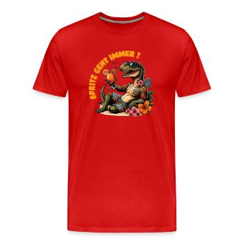 Spritz geht immer! - Männer Premium Bio T-Shirt - Rot - Vorne - Damien (186cm)