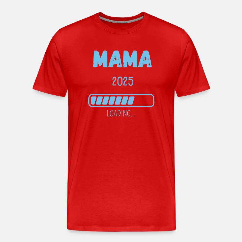 MAMA 2025 LOADING... - Männer Premium Bio T-Shirt - Rot