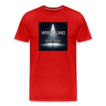 Wrestling / Pro Wrestling Ring - Männer Premium Bio T-Shirt - Rot - Vorne - Damien (186cm)