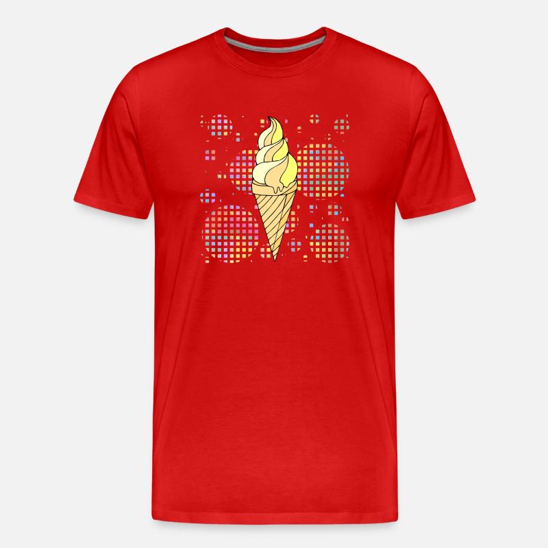 Eis - Männer Premium Bio T-Shirt - Rot