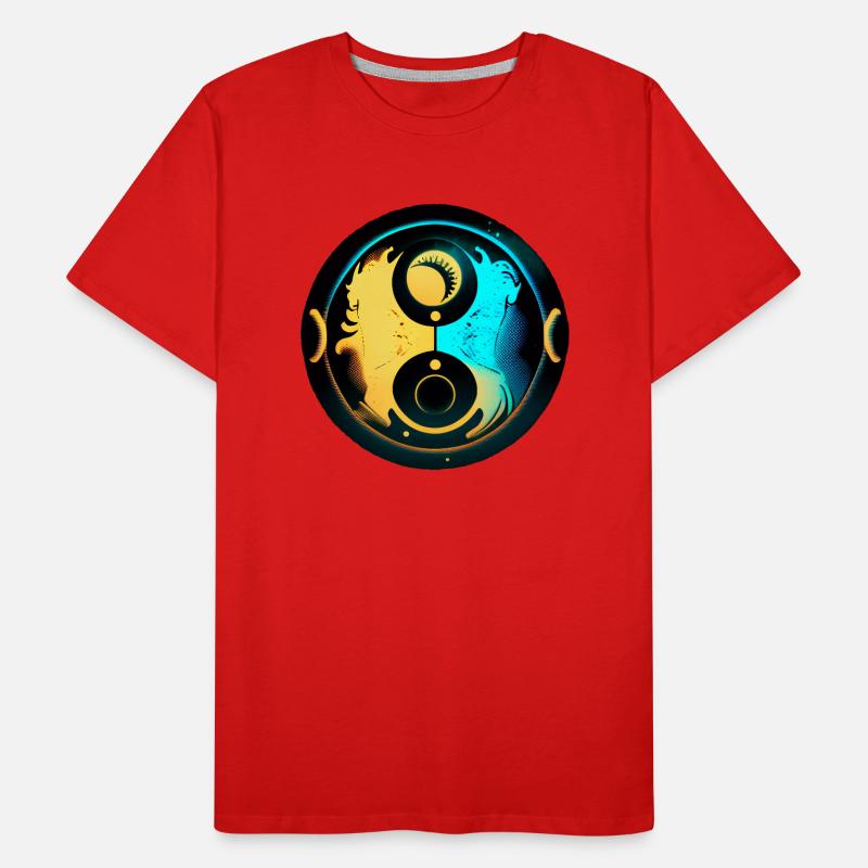Yin-Yang-Harmonie Männer Premium Bio T-Shirt